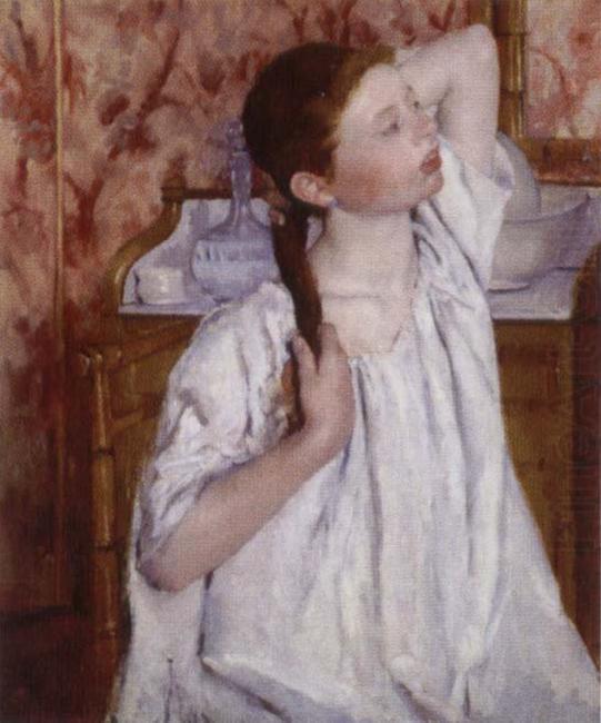 Mary Cassatt The girl do up her hair china oil painting image